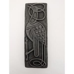 Wild Goose Studio Ireland Kathleen Smyth "Birds, Book of Kells" Bronze Plaque